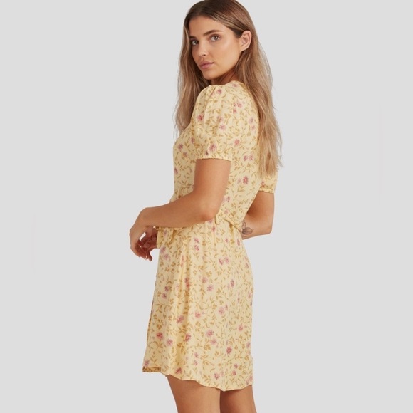 Billabong Sunlit Floral Mini Wrap Dress - Picture 4 of 14